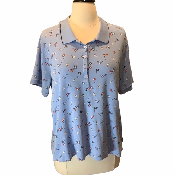 Vintage Liz Sport Button Front Polo Shirt by Liz Claiborne